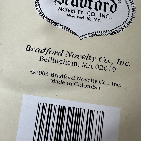 Vtg Bradford Novelty 4 Glass Soda Shop Ornaments Retro Christmas Hand Decorated - Picture 15 of 16